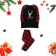 thumbnail image 2 of Pijamas de Navidad Para La Familia Trajes A Juego Hombres Merry Cartoon Plaid Ropa de Dormir Pantalones Conjunto Odeerbi ODB189131, 2 of 9