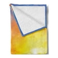 thumbnail image 2 of Beach Soft Flannel Fleece Throw Blanket, Colorful Sunset Romance in the Sky at Tropic Fantasy Landscape Print, Cozy Plush for Indoor and Outdoor Use, 50" x 70", Orange Blue, by Ambesonne, 2 of 5