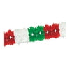 Pageant Garland 7" x 14 6" Red, White, Green - 12 Pack