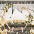 thumbnail image 3 of Wooden Wedding Hexagonal Arbor Backdrop Hexagon Wood Wedding Arch Frame Decor, 3 of 11