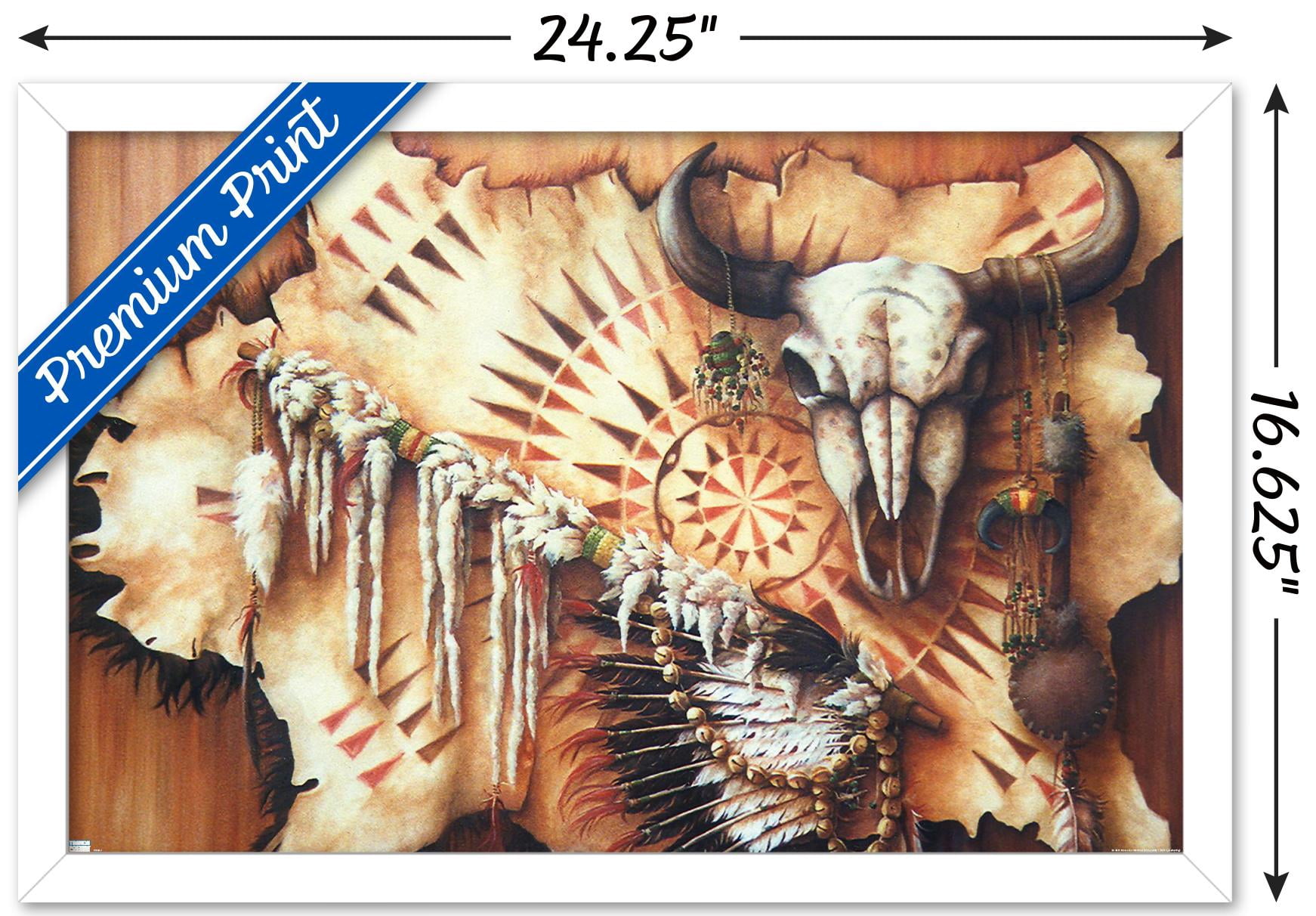 Teri Rosario - Plains Medicine Wall Poster, 14.725" x 22.375", Framed