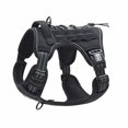 thumbnail image 1 of Arnés táctico para perros pequeños y medianos, sin tirones, ajustable, reflectante, K9, entrenamiento de trabajo, chaleco para mascotas de fácil control, arneses para perros de servicio militar, 1 of 8