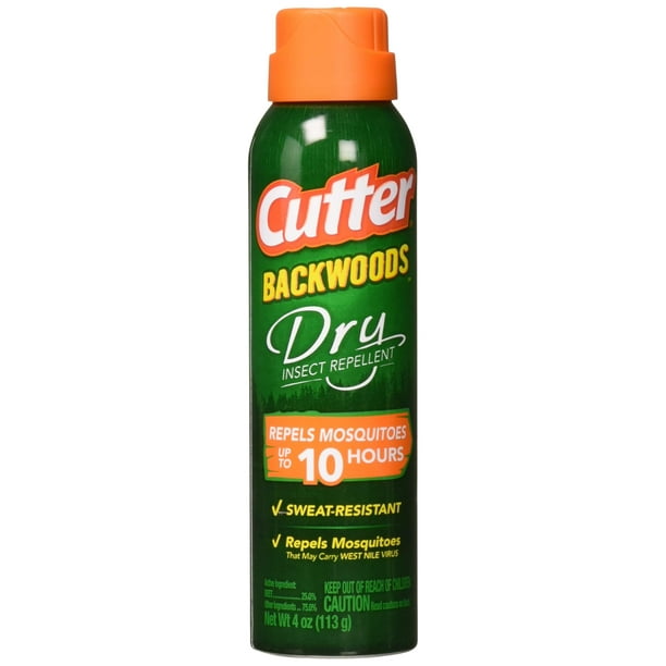 Cutter 3PK Backwoods Dry Insect Repellent Spray, 4 oz.