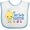 White and Blue, variant on Inktastic My 1st Easter with Chick and Easter Eggs Boys Baby Bib