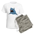 thumbnail image 5 of CafePress - Shark Women's Light Pajamas - Women's Short Sleeve Print T-Shirt and Pants Light Cotton Pajama Set, 5 of 7