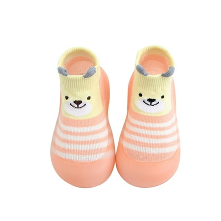 

Toddler Kids Baby Boys Girls Shoes First Walkers Thickened Warm Cute Cartoon Socks Shoes Antislip Shoes Prewalker Sneaker Slip on Canvas Shoes for Boys Toddler Girl Running Shoes Girls