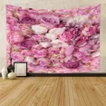 thumbnail image 3 of Red Rose Tapestry Flower Plant Tapestry Botanical Nature Tapestry Red and Black for Bedroom Living Room Wall Decor (8,W150xH130cm), 3 of 6