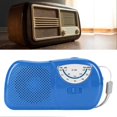 thumbnail image 4 of AM FM Radio Professional High Sensitivity Built in Speaker Clear Sound Vintage Mini Pocket Radio for Outdoor Travel Home Blue, 4 of 5