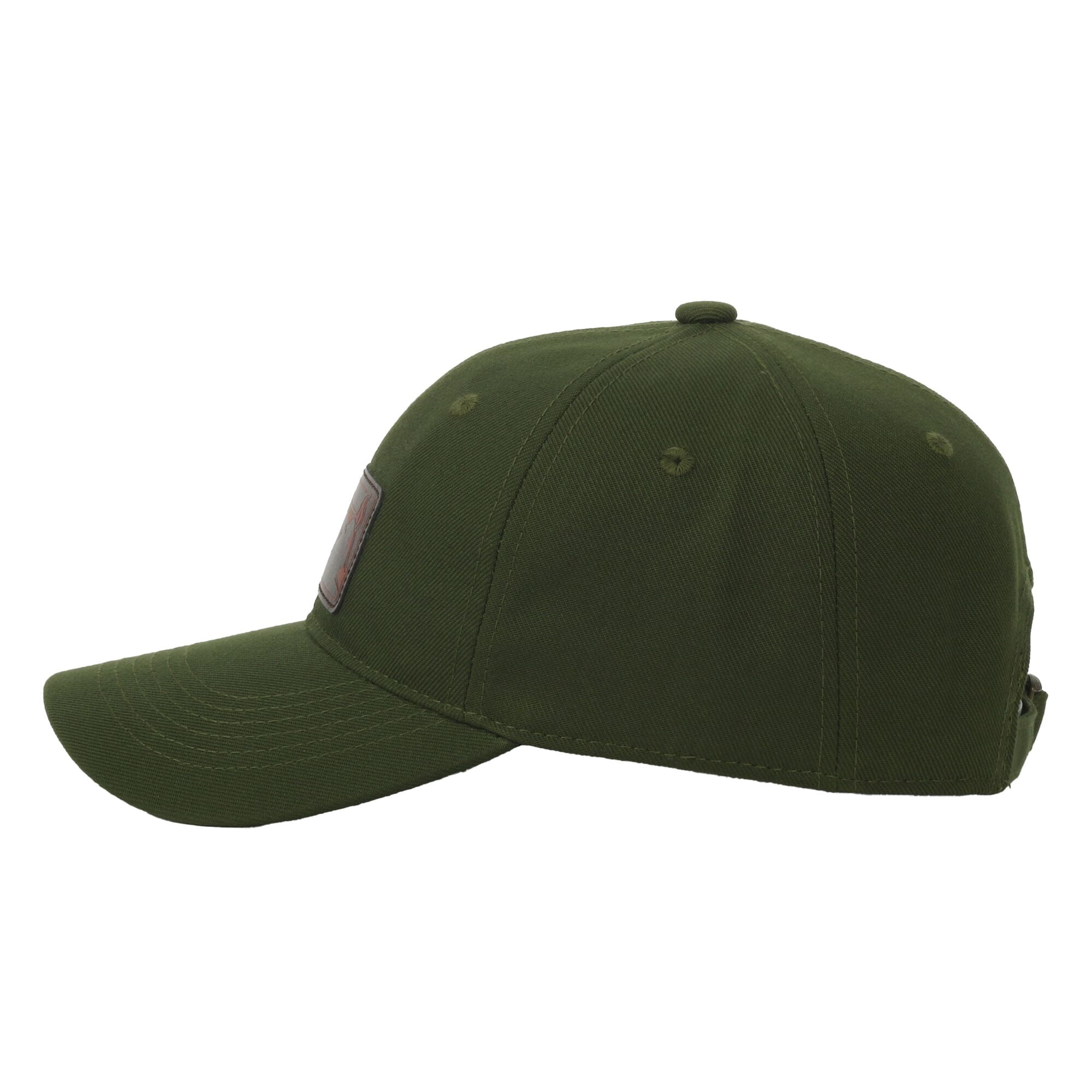 Outdoor Cap Leather Patch Dad Hat – Unstructured Low Profile, Tuck Closure, One Size