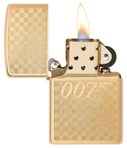 Zippo Lighter - Customized Engraved Message B Bond Bt 007 Gun Logo 46298