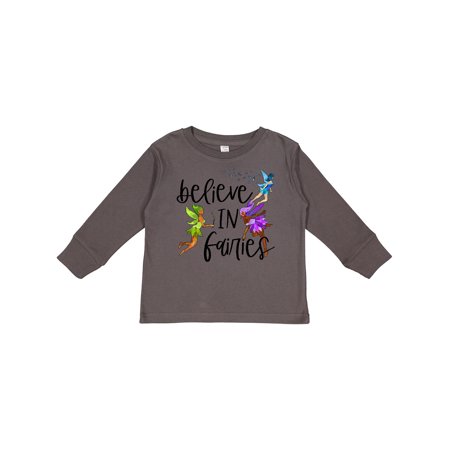 

Inktastic Believe in Fairies Boys or Girls Long Sleeve Toddler T-Shirt