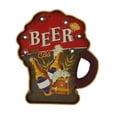 thumbnail image 1 of Bleu LED Éclairé « Bière Froide » Décoration Murale Signe en Métal, 1 of 1