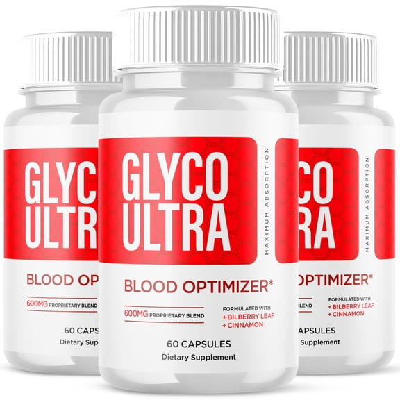Glyco Ultra Blood Balance Support Pills Advanced Formula Vitamin Supplement GlycoUltra 180 Capsules