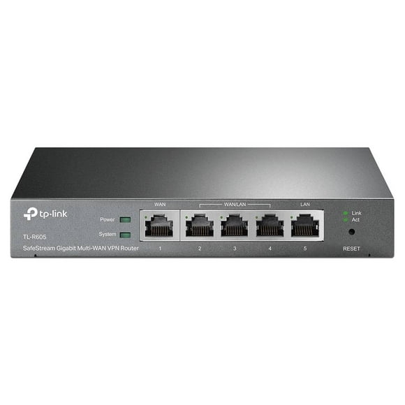 Router TP-Link SafeStream TL-R605 con 1 puerto WAN 1 LAN y 3 puertos