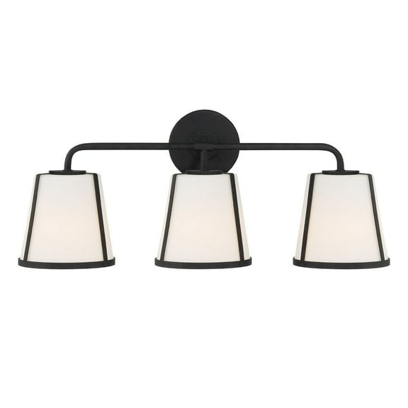 Crystorama Fulton 23 1/4" Wide Antique Gold 3-Light Bath Light