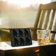 thumbnail image 4 of arge Silicone Ice Cube Tray - Cocktail, Whiskey Ice Cubes Mold - BPA Free Ice Trays for Freezer - Ice Tray With Stackable Lid - Black, 4 of 6