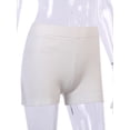 thumbnail image 3 of Douhoow Women Kintted Shorts Summer Slim Solid Bodycon Shorts, 3 of 9