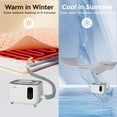 thumbnail image 7 of Royalcraft Water Heated Mattress Pad, 77" x 69" Water Heated Bed Warmer, Non-Electric Water Heating Mattress Topper with Remote Temperature Control and Large Tank, Machine Washable, 7 of 7