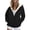 Z2_Fleece_Black, variant on Manxivoo Black Hoodie Womens Oversized Zip Up Hoodie Baggy Loose Zipper Hooded Sweatshirt Coat with Double Pockets Jacket Womens Hoodies Black