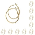 thumbnail image 1 of Pendientes Minnieouse 1 par de aro grande para mujer Tipo 4 Color acero dorado, 1 of 6