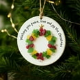 thumbnail image 3 of Hometravel Sea Glass Christmas Ornament, 2D Flat 8cm Holiday Decor, Coastal Theme Tree Pendant for Family Gathering and Gift Exchange, 3 of 5