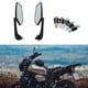 thumbnail image 1 of Espejos laterales para motocicleta, 1 par, espejo retrovisor universal de diamante pentagonal para motocicleta, 1 of 5
