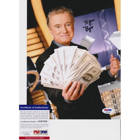 Regis Philbin Signed Autograph 8x10 Photo PSA/DNA COA B