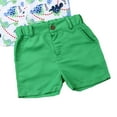 thumbnail image 6 of Baby Boy's Summer Clothes Sets Animal Print Shirts Top + Solid Color Shorts Outfits, 6 of 8