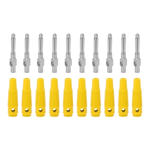 Banana Plug,10Pcs 4mm 7Pin Banana Banana Male Plug Speaker Banana Plugs Built to Last