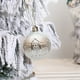 thumbnail image 4 of Juego de 6 Adornos Navideños: Bolas Pequeñas de 6 Cm con Diseño de Casita, Chapadas En Oro, de Plástico Irrompible, Ideales para Colgar En El Árbol o Decorar Cualquier Espacio., 4 of 6
