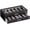 Black, variant on Lolalet 12 Slots 2-Layer Sunglasses Organizer Box with Transparent Glass Lid for Eyewear Eyeglass -Black