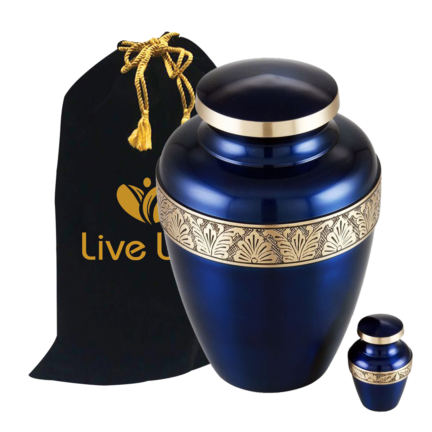 Avalonic Cremation Urn Adult Funeral Urn Solid Brass Funeral Urn Handcrafted Adult Funeral