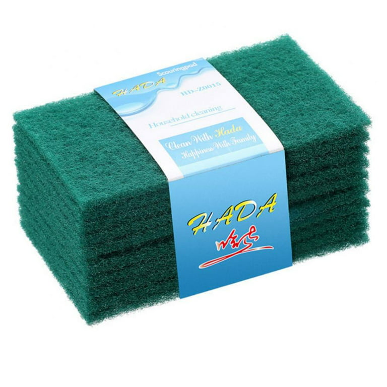 Jetec Scrub Pads Scouring Pads Sponge Dish Scrubber Scouring Pads Cleaning  Non Scratch Pads for Kitchen Scrubbers Dishes Cleaning (Green, 40 Pieces)