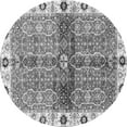 thumbnail image 1 of Ahgly Company Indoor Round Oriental Gray Traditional Area Rugs, 4' Round, 1 of 4
