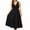 Black, variant on Xaqiouau Women's Plus Size Deep V Neck Sleeveless Twist Front High Waist A-Line Flowy Midi Dress Party Cocktail Wedding Guest Dress