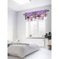 thumbnail image 3 of Cartoon Winter Snowman Valances for Windows, Christmas Snowflakes Penguins Light Filtering Window Treatment Valances, Rod Pocket Small Curtains for Kitchen/Bathroom, 60"x14", 3 of 9