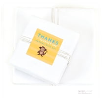 Thanks For Monkeying Around Jungle Safari Adventure Birthday Square Gift Labels, 40-Pack