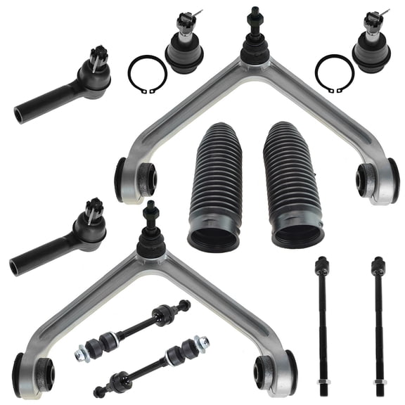 TRQ Steering Suspension Kit Front LH RH Set of 12 for 02-05 Dodge Ram 1500 2WD PSA59027