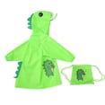 thumbnail image 2 of ATOGUTA Kids Rain Wear Waterproof Dinosaur Rain Ponchos Jackets Hooded with Storage Bag Rain Gear Raincoat Green, Sizes 2T-8, 2 of 6