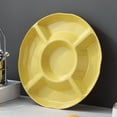 thumbnail image 4 of EGNMCR Five-part Compartment Candy Box-snack -dried Fruit And Fruit Round Candy dish, 4 of 8