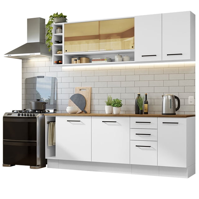 Cocina Integral Completa Modular Madesa Glamy Sin Encimera 6