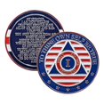 thumbnail image 2 of Stars and Stripes Alcoholics Anonymous Chip with 7th Step Prayer on Back Coin Capsule Included (Available in 1-50 Years), 2 of 4