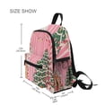 thumbnail image 3 of FORMRS School Backpack with Front Zippered Pocket 12" Student Travel Daypack, Brown Gingerbread House, 3 of 6