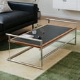 thumbnail image 2 of Miekor Furniture Rio coffee table Bauhaus living room small apartment tea table designer retro solid wood stainless steel tea table coffee table MK3184, 2 of 12
