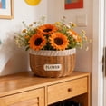 thumbnail image 6 of PEIBang Plant Baskets with Plastic Liners,8x5 Inch Hand Woven Flower Pots Cover Rattan Planter Basket for Farmhouse Home Decorations, 6 of 6
