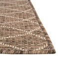 thumbnail image 5 of Unique Loom Outdoor Trellis Collection Area Rug - Gitter (2' x 8' Runner Brown/Ivory), 5 of 6