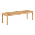 thumbnail image 2 of Moe's Home Collection Rohe Bench Natural Oak Wood Ottomans Stools & Benches, 2 of 10