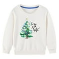 thumbnail image 4 of Kids Christmas Sweatshirts Christmas Sweatshirt for Kids Girls Christmas Sweatshirt Boy Winter Christmas Letter Print Long-Sleeved Sweatshirt for Girls and Boys, 4 of 4