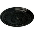 thumbnail image 3 of Ekena Millwork 27"OD x 2 1/2"P Brunswick Ceiling Medallion (Fits Canopies up to 4 1/2"), Hand-Painted Black Pearl, 3 of 5