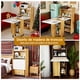 thumbnail image 5 of Mesa Escritorio Comedor Plegable para 4 Personas con Gabinete Multifuncional para Cocina o Comedor, 5 of 9